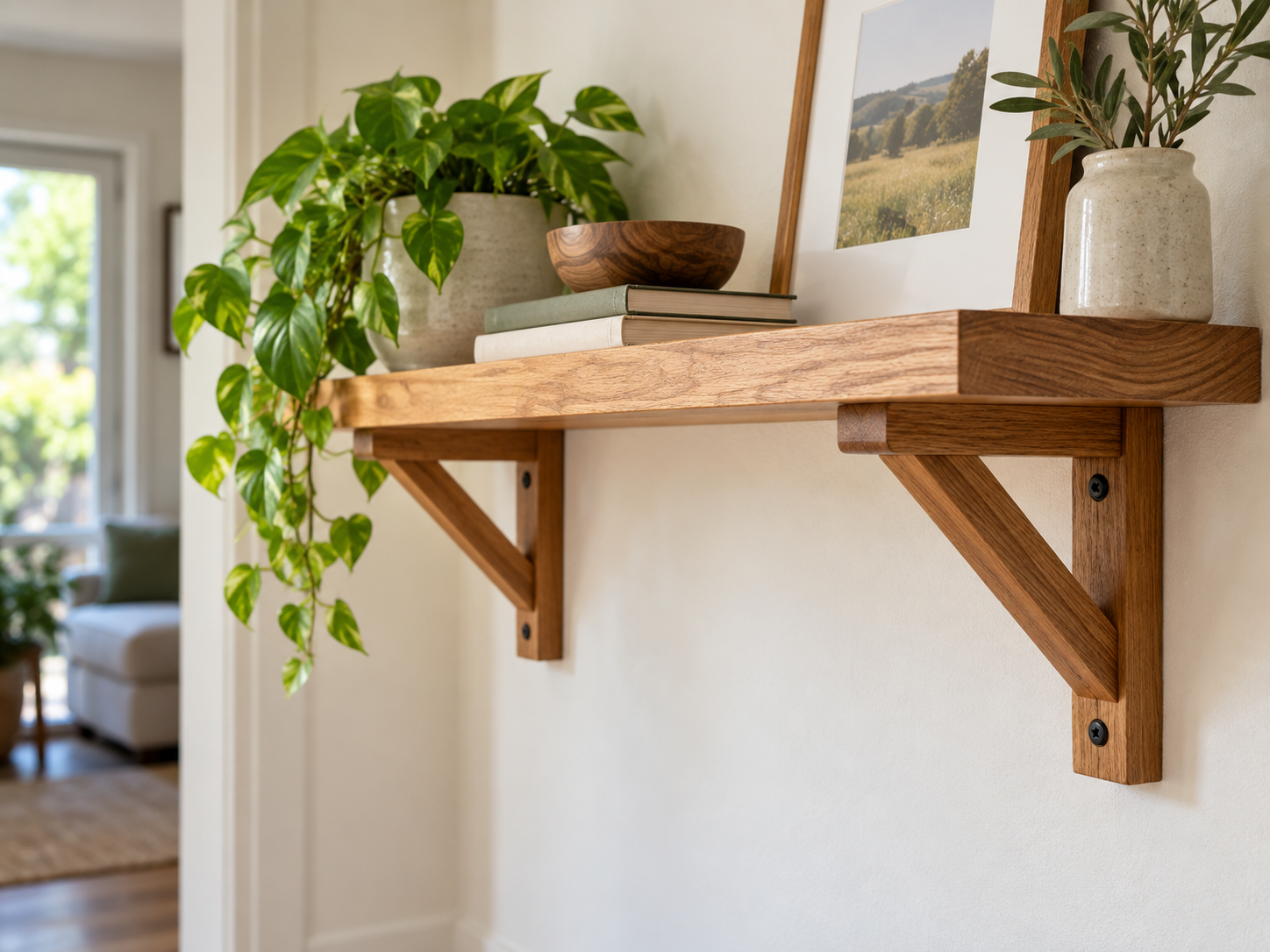 Houten wandplank